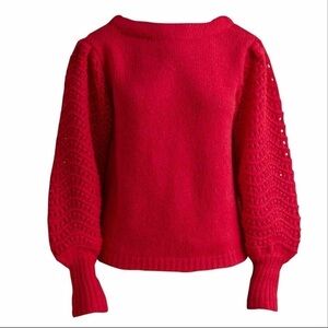 Merlette Somerset Puff Sleeve Sweater Size Small